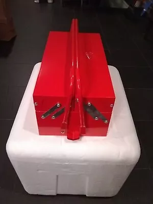 $69.95 • Buy BBQ Barbecue TOOL BOX GRILL Red Portable Charcoal Camping Cooker STORAGE 