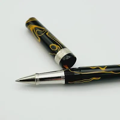 Visconti Manhattan Magma Orange Swirl Roller Ball Pen • $259.99