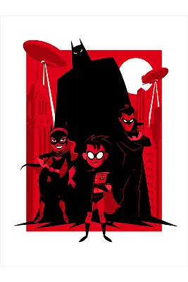 Batman The Animated Series By Dennis Salvatier Ltd Edition X/ Poster Mondo MINT • $65