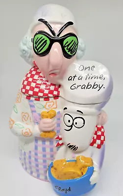 Vintage Hallmark Maxine & Floyd Cookie Jar One At A Time Grabby 12  Tall 2003 • $32.95