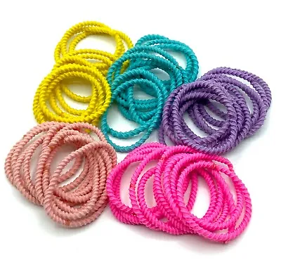 Pack Of 50 Small Endless Strong Hair Bobbles Girls Toddlers Hair Ties • £3.46