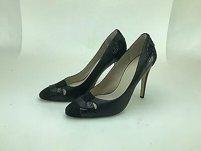 Women's Colin Stuart Black Heels Shoes Size 7.5 Patent Leather • $17.99