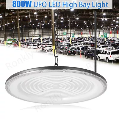 800W Watt UFO LED High Bay Light Garage Warehouse Industrial Commercial Fixture • $51.99