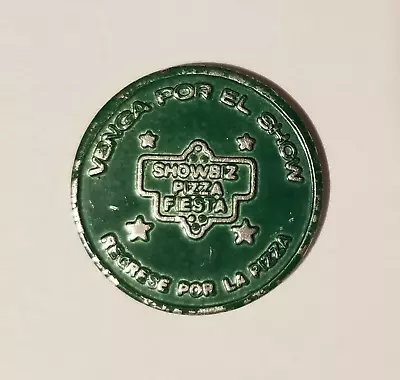 Very Rare Late 1970s Showbiz Pizza Fiesta Mexico Painted Green Control Token • $75