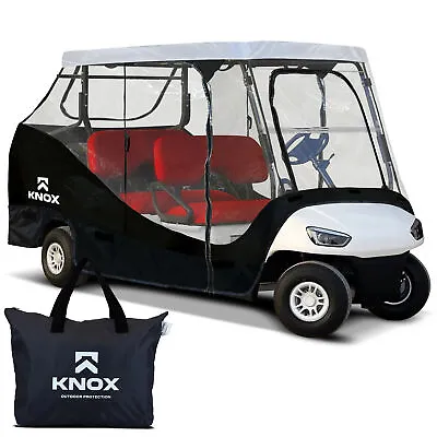 KNOX 4 Passenger Golf Cart Enclosure 80  600D EZ GO Yamaha Club Car Cover • $89.99
