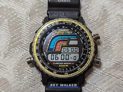 Casio DW-402 Surfing Timer Vintage Digital Watch Module 906 200M Water Resist • $400