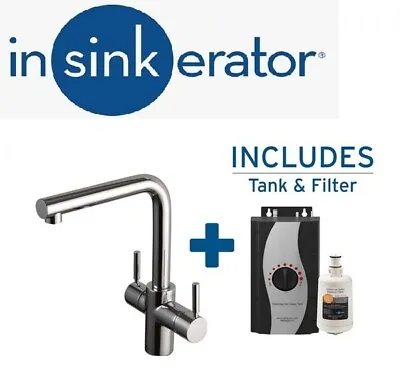 Kitchen Boiling Water In Sink Erator Livorno Hot Water Tap With Tank 3 In 1 • £647
