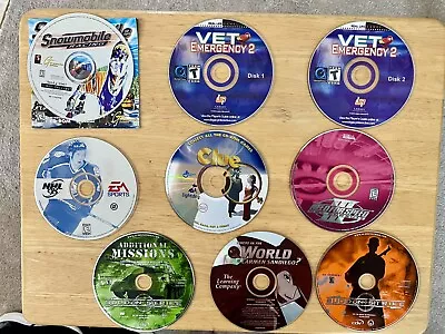 Lot Of 9 Vintage CD-ROM PC Games 90s-2000s - AS IS - Untested • $9.99