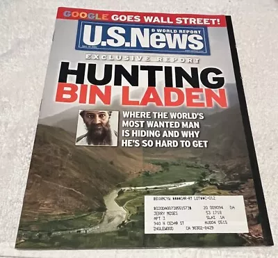 US News & World Report Magazine Hunting Bin Laden May 10 2004 Preowned • $10