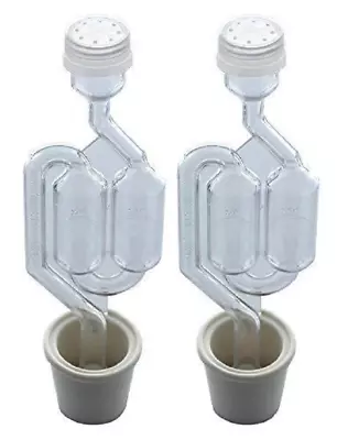 2-Pack Bubble Airlock With  Carboy Bung 3 5 6 6.5 Gallon  Glass Carboys Only • $6.50