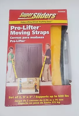 Pro-Lifter Moving Lifter Straps Super Sliders Set Of 2 Furniture New • $27.50