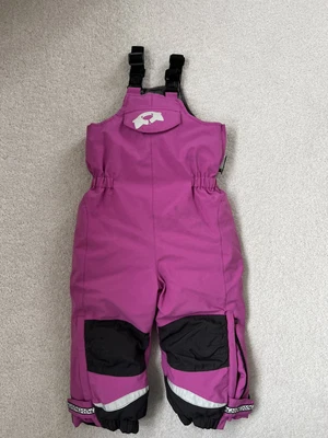 £20 • Buy Spotty Otter Explorer Down Snow Trousers/ Dungarees / Salopettes 1-2 Pink