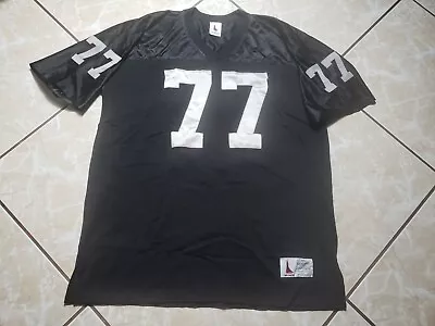 Vintage Oakland Raiders Black Sewn Football Jersey Lyle Alzado Mens 2XL  • $48.95