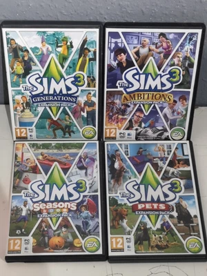 £19.99 • Buy The Sims 3 Expansion Pack Bundle Seasons ,pets,ambitions,generations