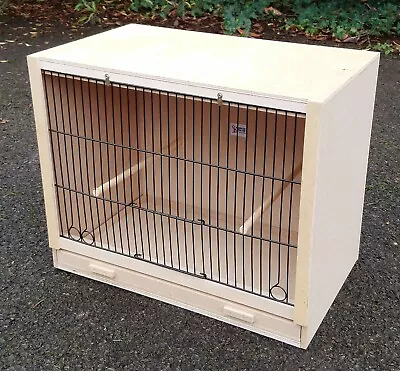 Single Canary Breeding Cage  19  X 15 X 12  BLACK FRONTS • £31