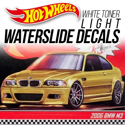 1/64 Scale BMW E46 M3 Head Tail Light WaterSlide Decal For Custom Hot Wheels • $3.99
