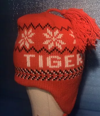 Auburn Tigers Knit Stocking Beanie Hat Orange Team Football Spirit New No Tag • $18.95