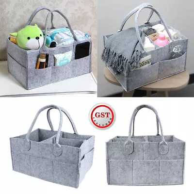 $15.61 • Buy Baby Diaper Caddy Nappy Bin Infant Wipes Bag Nursery Organizer Storage Basket