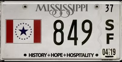 2019 EXPIRED Mississippi License Plate • $23