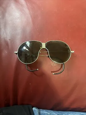 Vintage Aviation  Biker WW2 Era Folding Center Wrap Around Glasses • $99