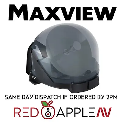 Grey Maxview VU Qube 2 Twin LNB Motorhome Portable Satellite Dish & Roof Mount • £819.99