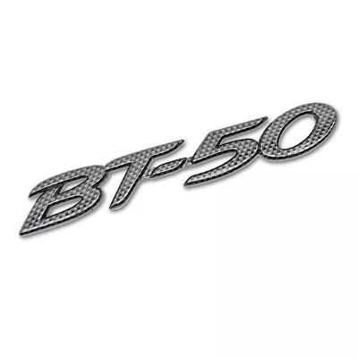 Logo Emblem Decal  BT-50  Trim Black Carbon For Mazda Bt-50 Pro Pickup 2012 18 • $12.86