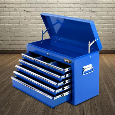 9 Drawer Mechanic Tool Box Cabinet Storage Heavy Duty Chest Tool Box Blue • $178.95