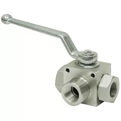 3/4  NPT Carbon Steel 5145 PSI 3-Way Ball Valve Dynamic DE3L-34-NPT 9-8595-12 • $79.85