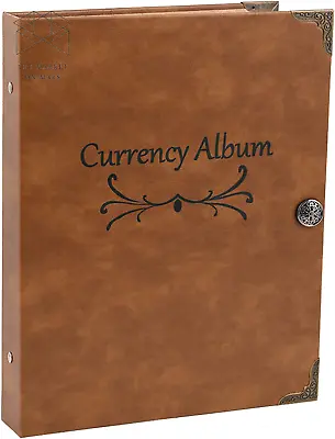 120 Pockets Currency Album Paper Money Banknote Collection Book Bills Holder ✅✅✅ • $29.34