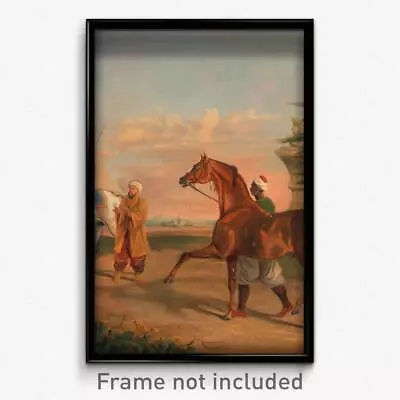 George Henry Laporte - Mameluke Purchasing An Arabian Stallion Print 11x17 Art • $24.99