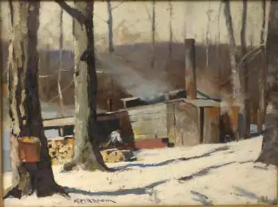 ROY MARTELL MASON - Joe Burkes Sugar Camp 1930 - 13x19 Art Print Maple Syrup  • $14.99