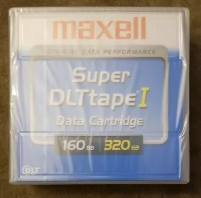 1 New Sealed Maxell 1/2  Super DLT Tape I 160GB 320GB Data Cartridge • $7.95