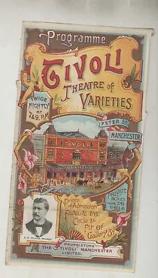 MANCHESTER 1909 Music Hall Programme Damaged DAVENPORTS Magician YETTA Babington • £6.50