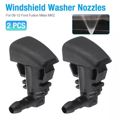 2X Windshield Wiper Nozzle Sprayer Washer Spray For 08-12 Ford Fusion Milan MKZ • $8.39