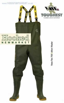 £89.99 • Buy Vass Tex 700 NOVA Chest Waders  -  ALL SIZES 6-13  NEXT DAY DELIVERY