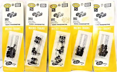 (5) Sets N Scale Kadee Microtrains #1011 Arch Bar Trucks In Orig Pkg (lot 8186) • $39.99