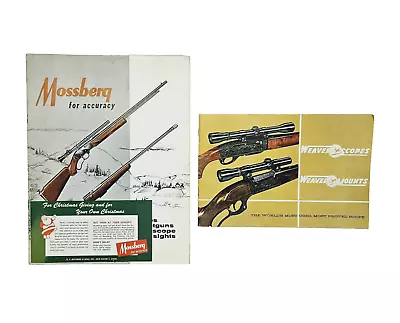 Vintage Mossberg Rifles Shotguns  Catalog Scopes Weaver Mounts  Price List Lot • $19.99