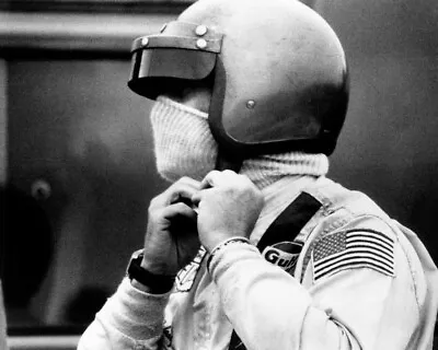 $10.75 • Buy Le Mans Steve Mcqueen Putting On Helmet Wearing Iconic Heuer Watch 8x10 Photo