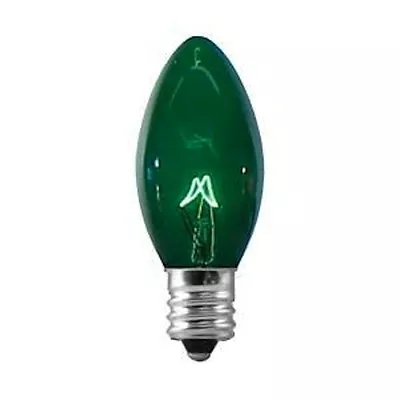 25 C9 Green Transparent Replacement Christmas Light Bulbs Holiday Wedding  • $14.29