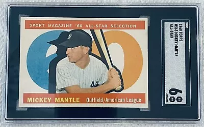 $549.99 • Buy Spectacular 1960 Topps Mickey Mantle Card #563 Sgc Authenticated Ex/near Mint 6 
