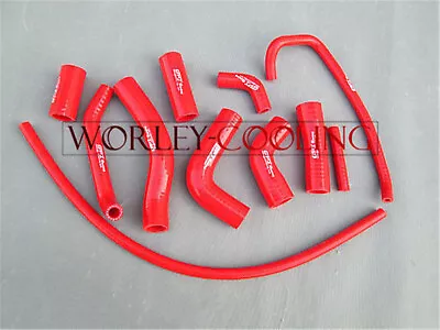 NJ-FOR YAMAHA YZF R6 Silicone Radiator Hose Kits 2006 2007 COOLANT PIPE RED New • $25