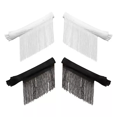 US Tassel Satin Fringe Gloves Long Opera Flapper Gloves For Costume Elbow Length • $10.22