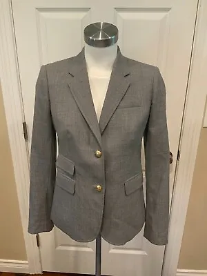 J. Crew  Schoolboy  Gray Wool Double Button Blazer Size 2 • $43.20