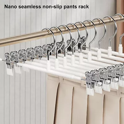 Rust-resistant Pants Hangers T-shirt Durable Stainless Steel Clothes • $14.39