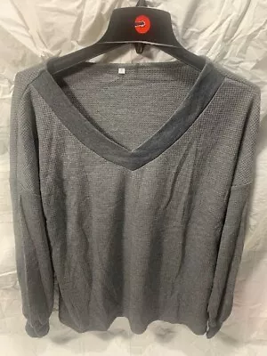 Mens Lightweight Thermal Long Sleeve Shirt Grey Small • $8.87