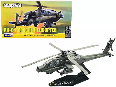 Level 2 Snap Tite Model Kit AH-64 Apache Helicopter 1/72 Scale Model By Revell • $48.99