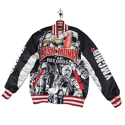 Cash Money Records Satin Jacket Coat Size Small NWT Lil Wayne Baby Rapper #762 • $125