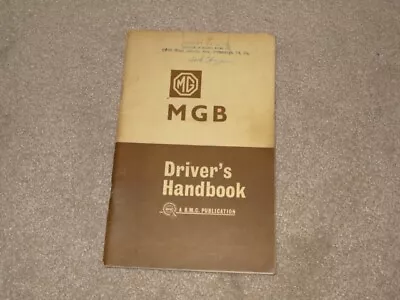 Mgb Drivers Handbook Massey Imports • $10