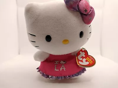 Hello Kitty Sanrio Ty Plush 5  Like New With Tags.  I Love LA  Retired.  • $29.95