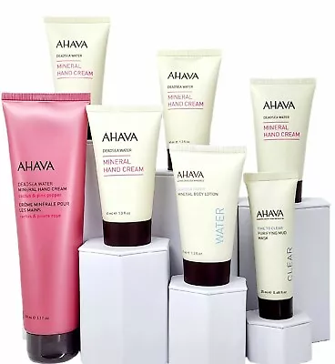 ×7Pc AHAVA DeadSea Water Mineral Hand Cream Body Lotion Mud Mask. A $75+ Value • $38.99